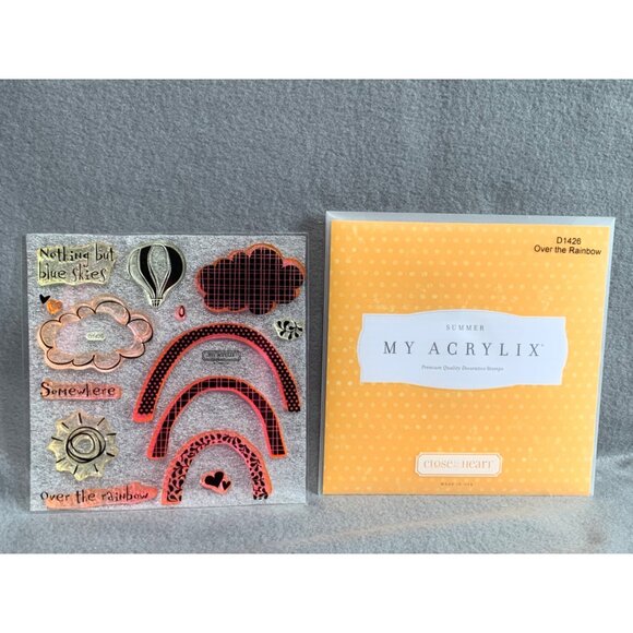 Close To My Heart Over The Rainbow My Acrylix Clear Stamp Set D1426 - Picture 7 of 12